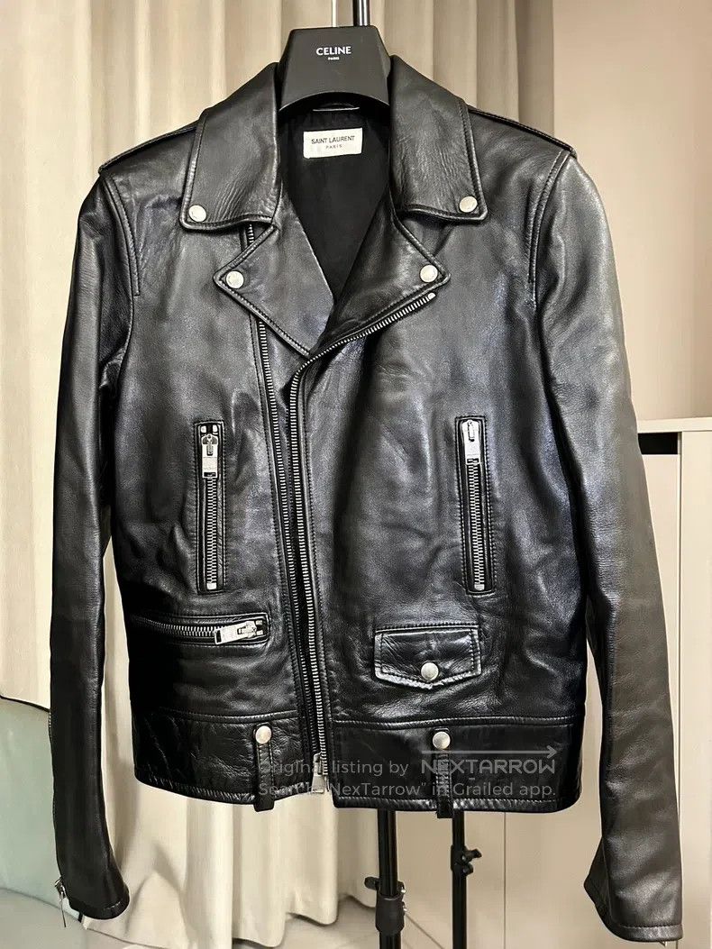 Saint Laurent Paris Saint Laurent Paris Biker Leather Jacket Size US M / EU 48-50 / 2 - 1 Thumbnail