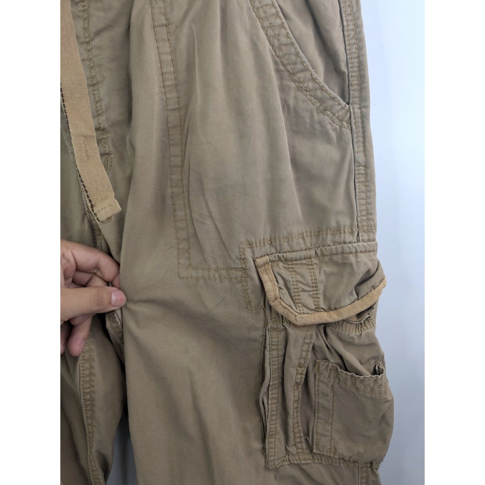 Vintage VINTAGE Surplus Tex Raw Mens XL Pants Trousers Cargo Combat Beiges Coyote 31in Inseam Ladies? Wait no gender: Mens. Size US 36 / EU 52 - 4 Thumbnail