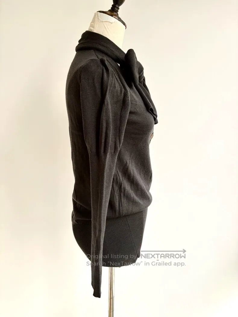 Vivienne Westwood Vivienne Westwood Grey Bow Saturn Knit Top Size S / US 4 / IT 40 - 5 Thumbnail