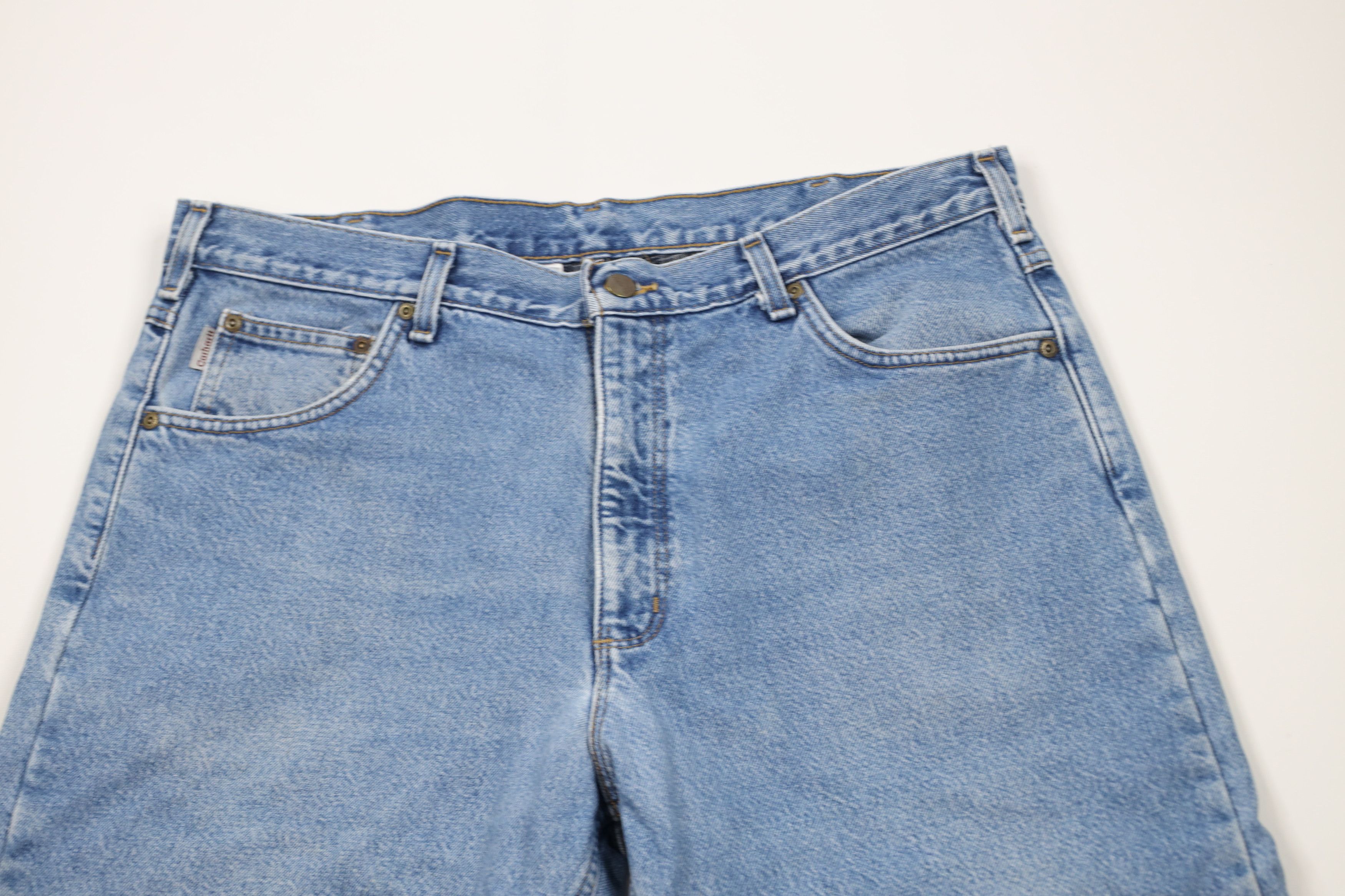 Carhartt × Vintage Vintage Carhartt Flannel Lined Relaxed Fit Wide Leg Jeans Size US 38 / EU 54 - 3 Thumbnail