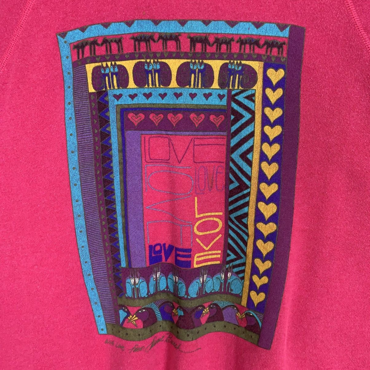 Vintage Vintage 80s Laurel Burch Love Art Graphics Sweatshirt Size XL / US 12-14 / IT 48-50 - 10 Thumbnail