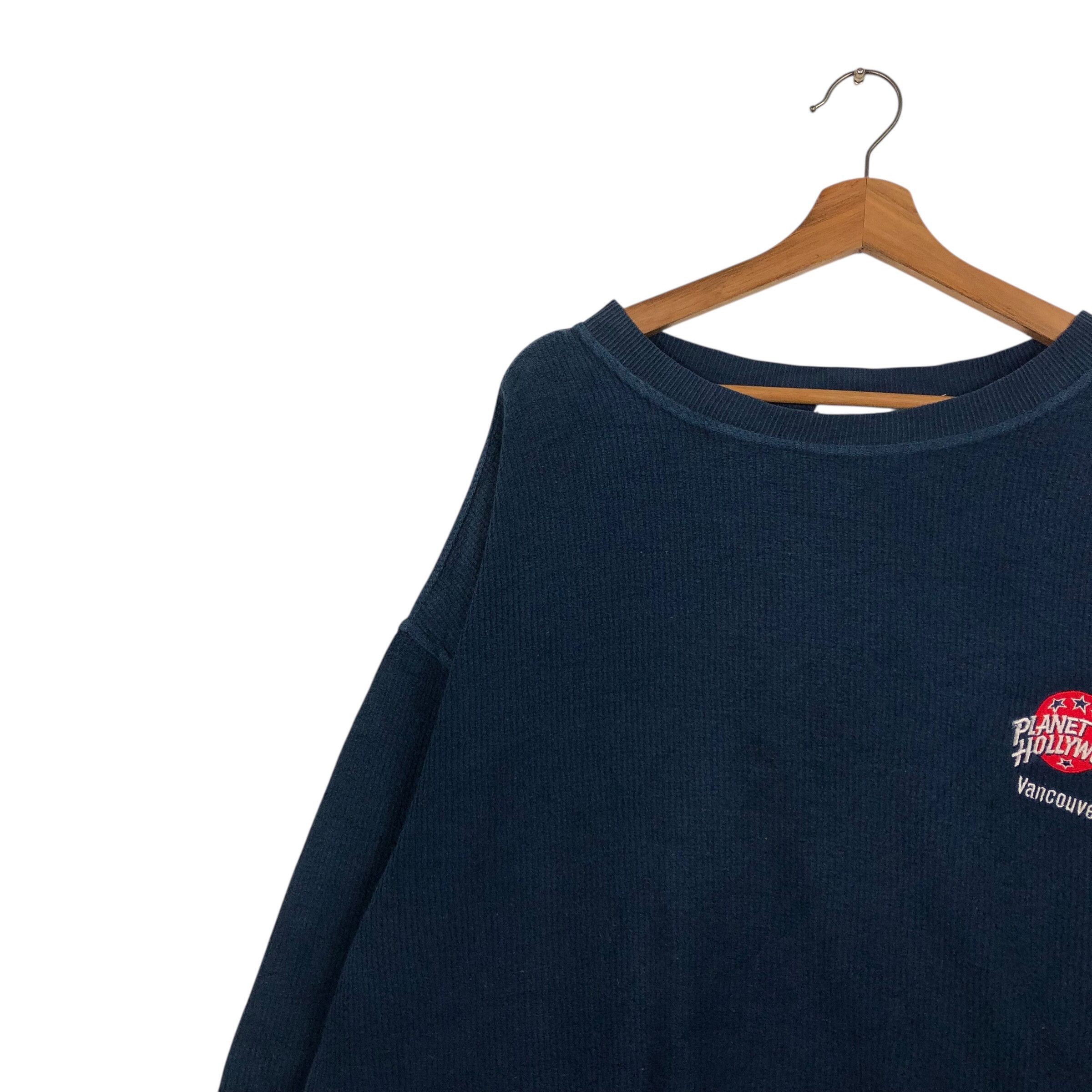 Japanese Brand 📌Vintage Sweatshirt Crewneck Planet Hollywood Big Logo Size US M / EU 48-50 / 2 - 8 Thumbnail