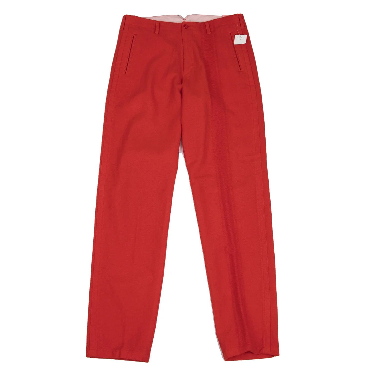 Jean Paul Gaultier Wool Dyed Striped Pants in Red Size 3 Size US 34 / EU 50 - 1 Thumbnail