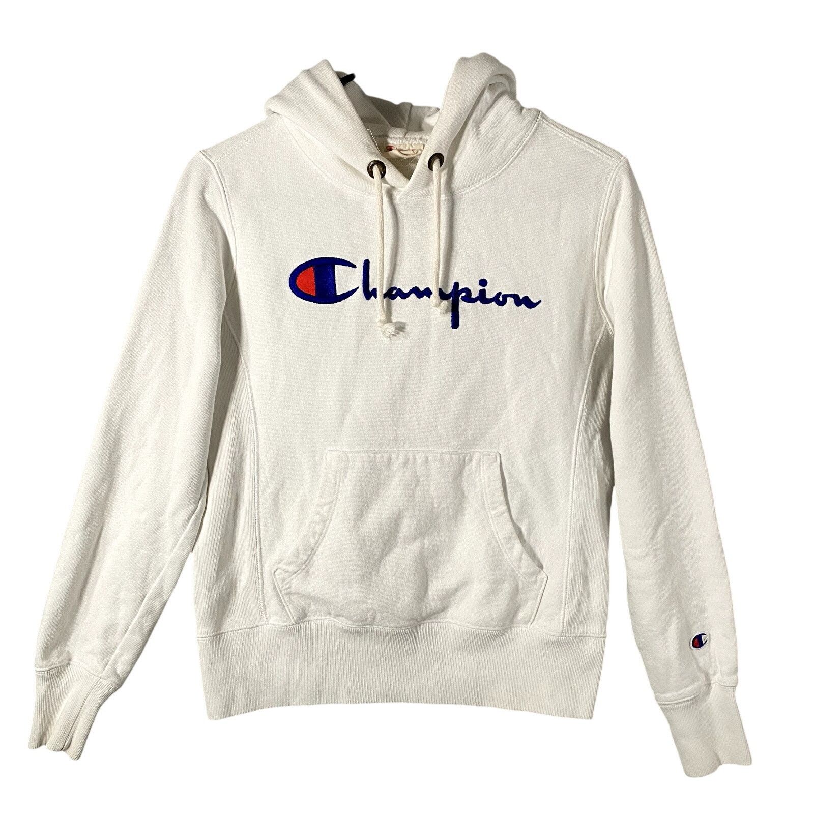 Champion Champion Reverse Weave Warm Up Hoodie Sweatshirt White Small Size US S / EU 44-46 / 1 - 1 Thumbnail