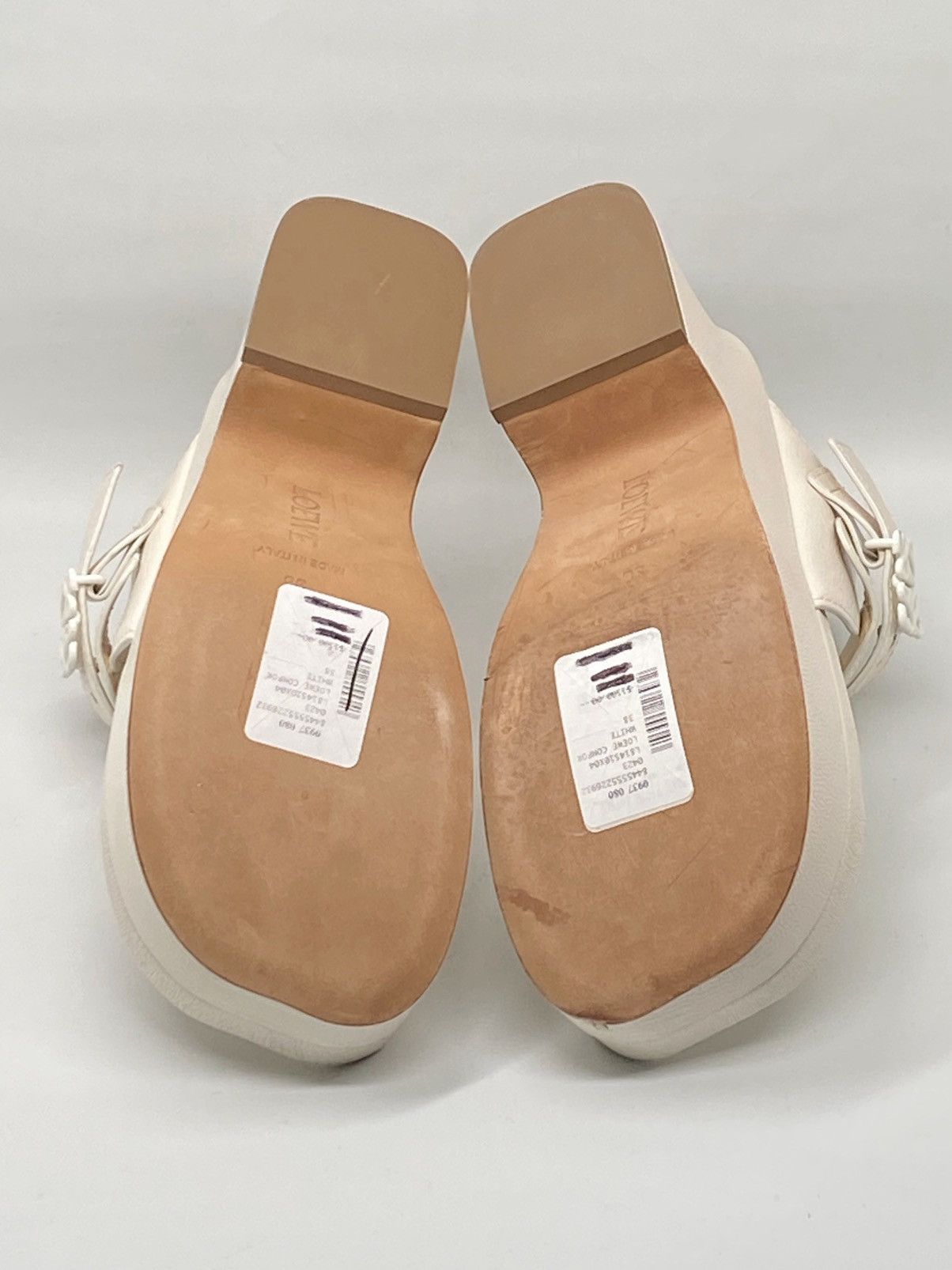 Loewe Loewe Ease leather platform thong sandals size 38 Size US 8 / IT 38 - 15 Thumbnail