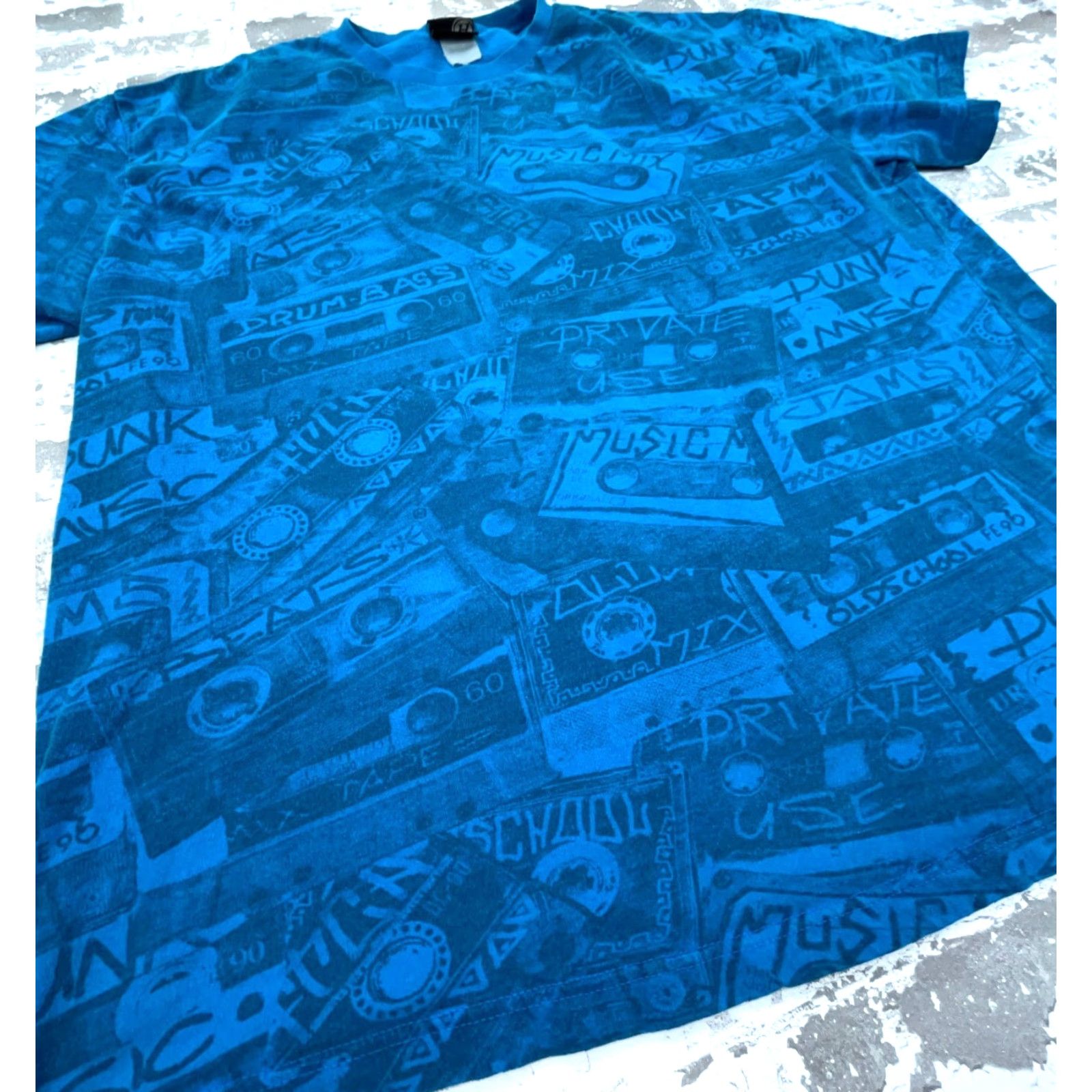 Gloverall VINTAGE Hybrid T-Shirt Men 2XL Blue All Over Print AOP Y2K Size US XXL / EU 58 / 5 - 3 Thumbnail