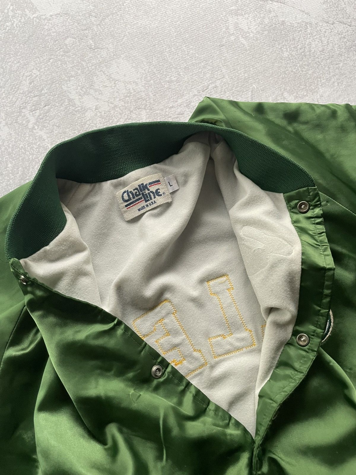 Chalk Line Vintage MLB Chalk Line Oakland Athletics A's Satin Jacket Size US L / EU 52-54 / 3 - 4 Thumbnail