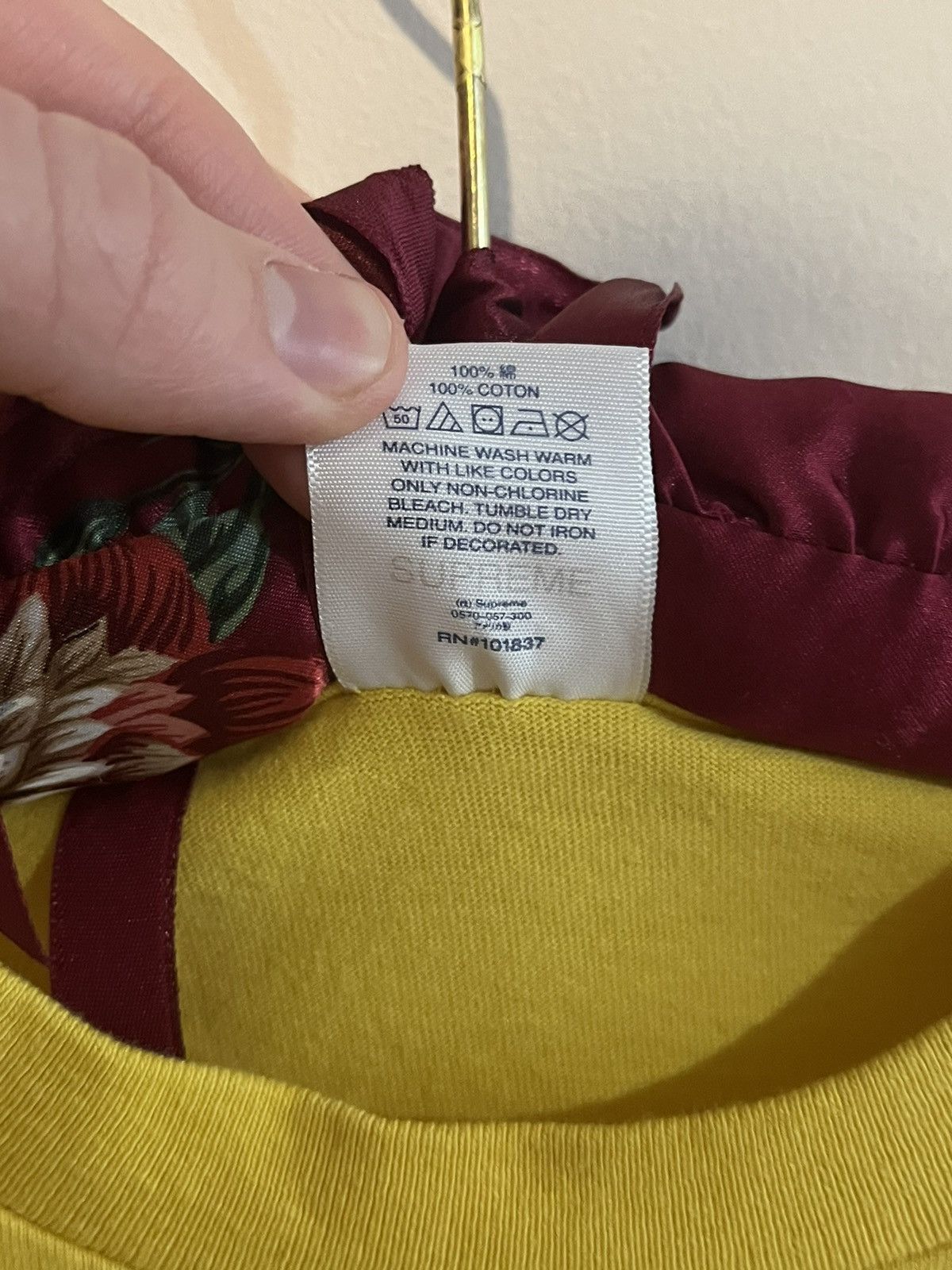Supreme Yellow naked woman supreme tee Size US S / EU 44-46 / 1 - 5 Thumbnail