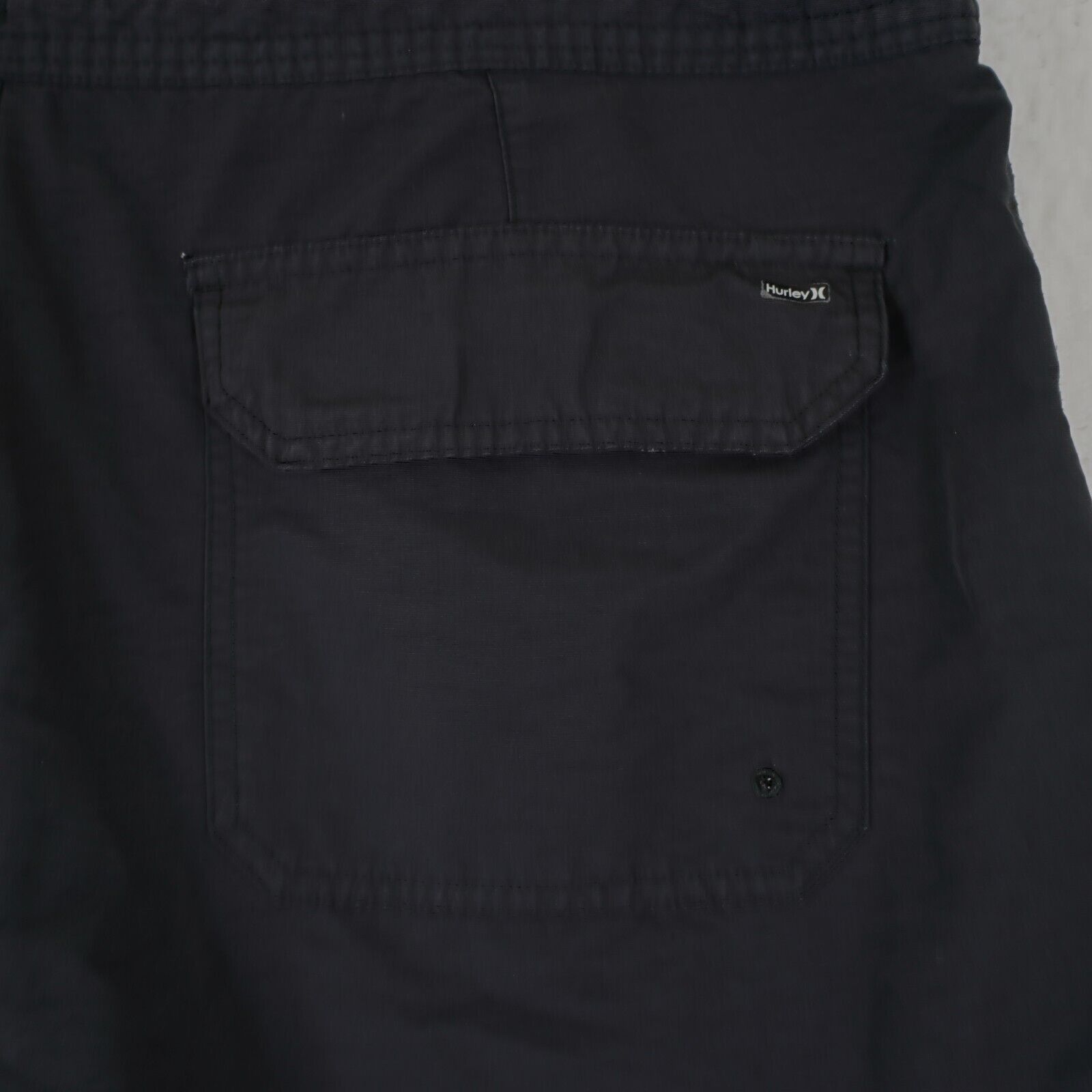 Hurley Hurley Black Drawstring Thick Swim Trunks Material Shorts 38 Size US 38 / EU 54 - 6 Thumbnail