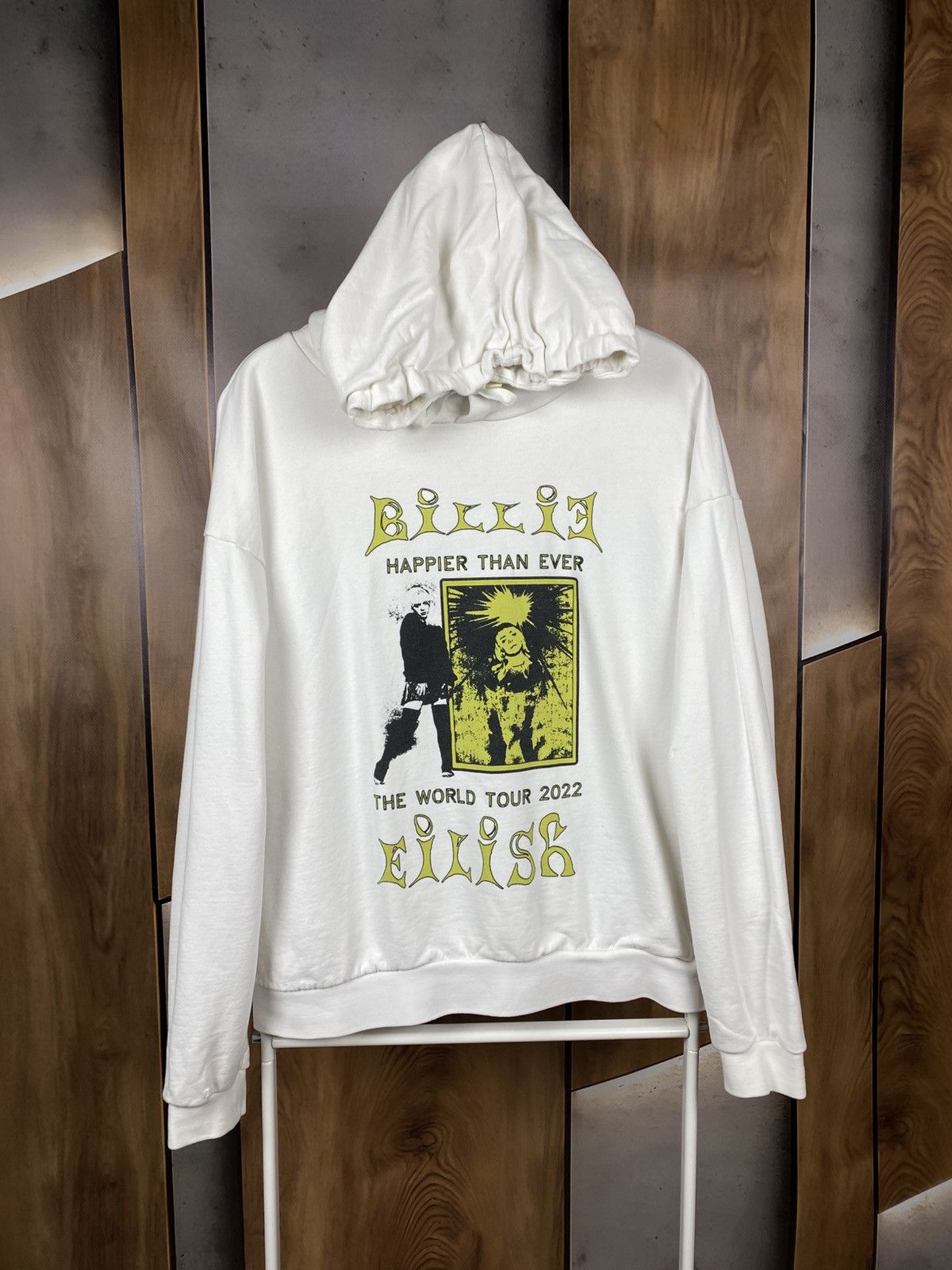 Billie Eilish 💋Hoodie Billie Eilish Happier Than Ever World Tour 2022 Tee💋 Size US L / EU 52-54 / 3 - 1 Thumbnail