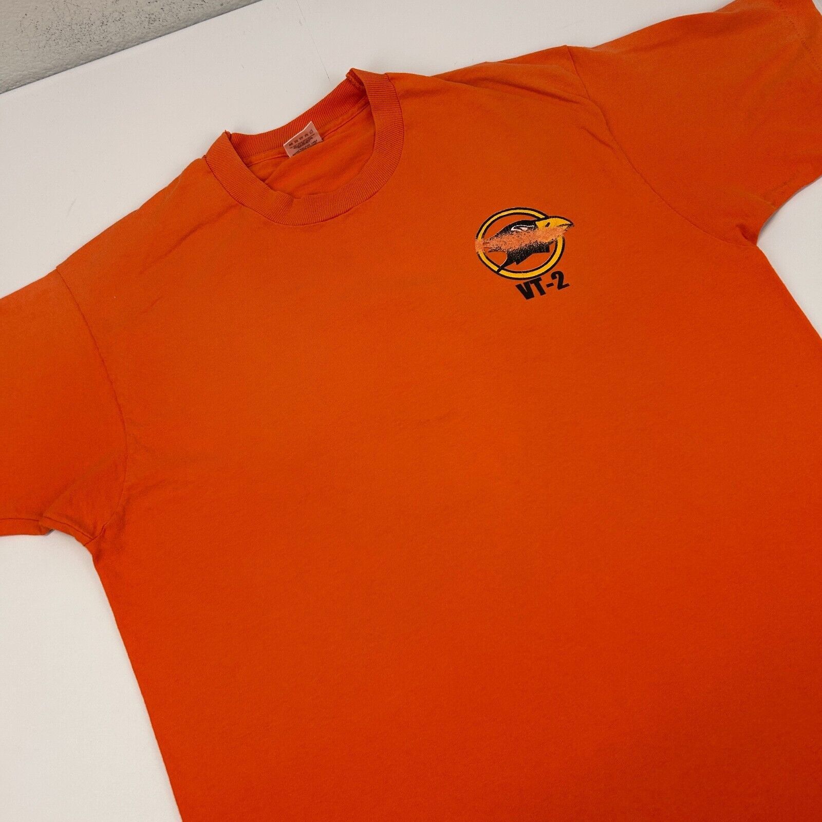 Fruit Of The Loom Vintage VT-2 Doerbirds T Shirt US Navy Training Orange L Size US L / EU 52-54 / 3 - 5 Thumbnail