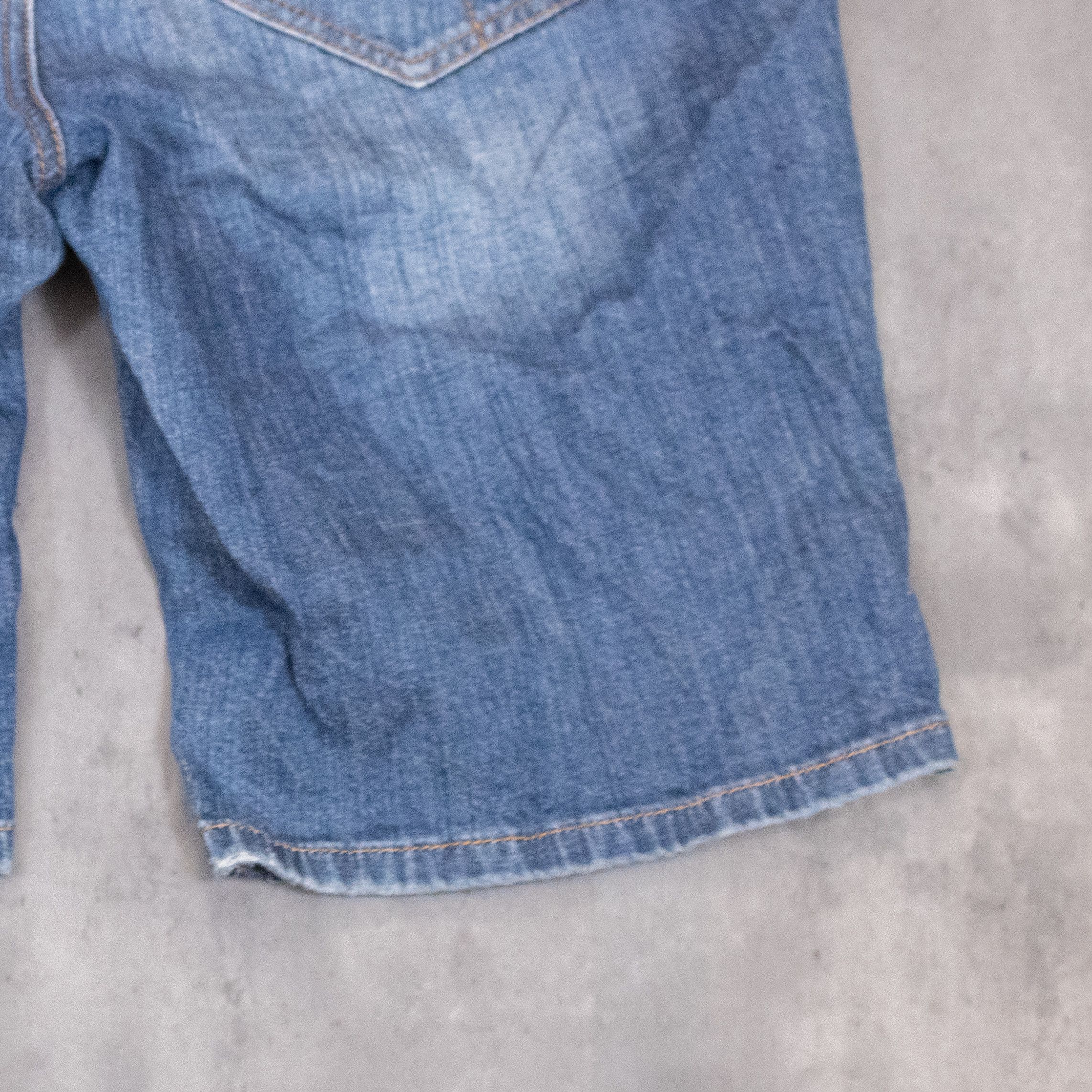 Tommy Hilfiger × Vintage Y2K Tommy Hilfigure Midwash Jort Jean Shorts Size US 34 / EU 50 - 13 Thumbnail