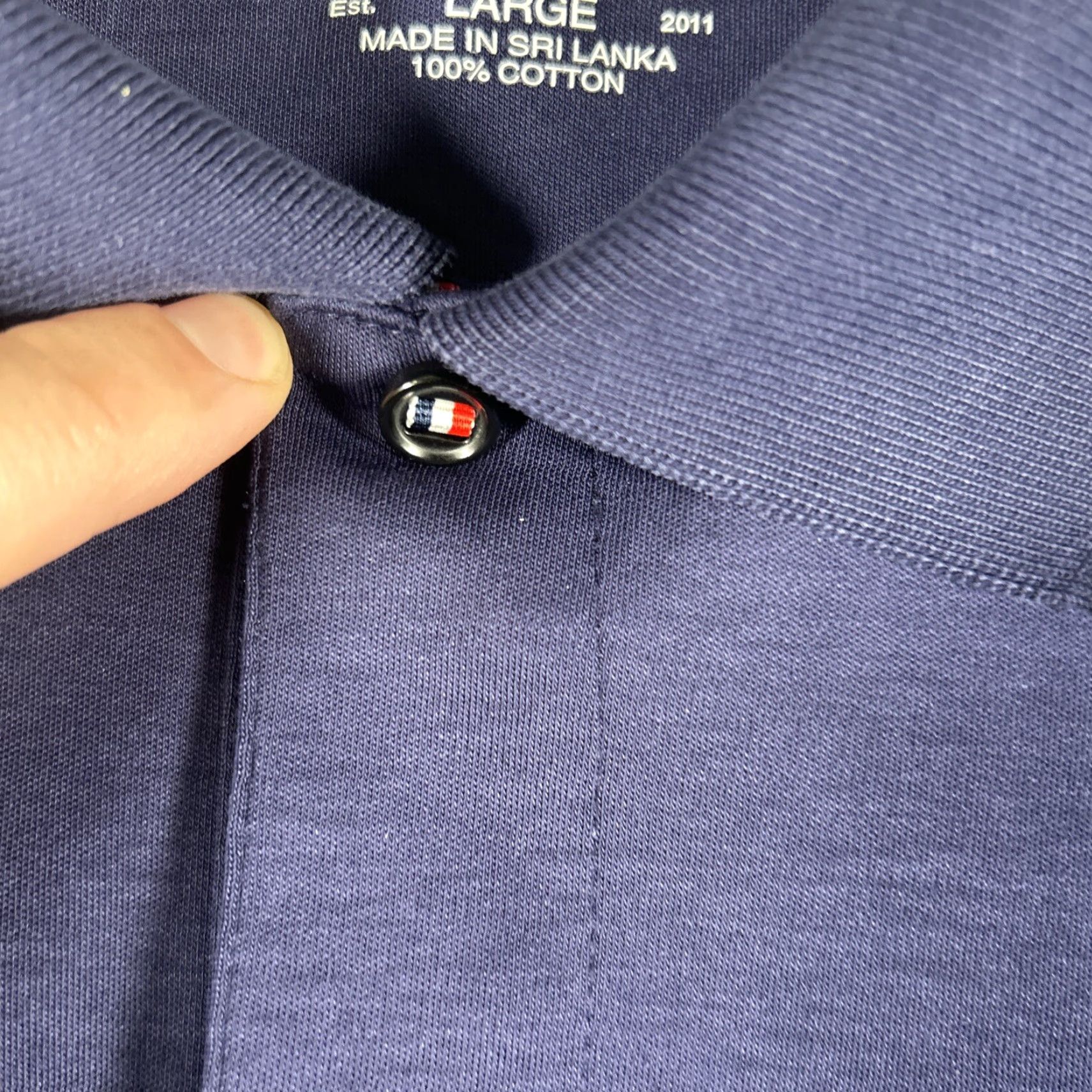 UNTUCKit UNTUCKit Polo Shirt Mens L Navy Blue Stretch Cotton Short Sleeve Performance Size US L / EU 52-54 / 3 - 4 Thumbnail