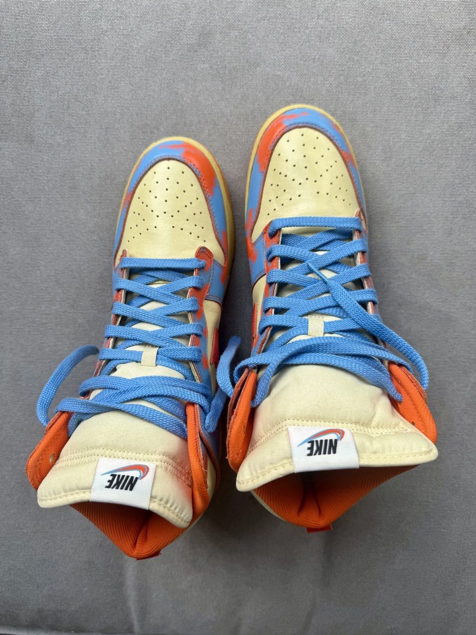 Nike Nike Dunk High 1985 'Orange Acid Wash' Size US 13 / EU 46 - 4 Thumbnail