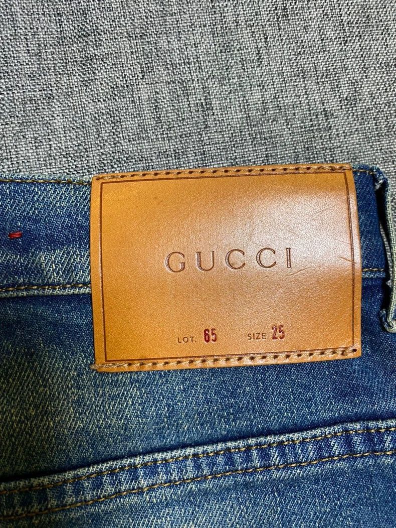Gucci Embroidered MidRise Skinny Jeans for Women-2506 Size 35" - 7 Thumbnail