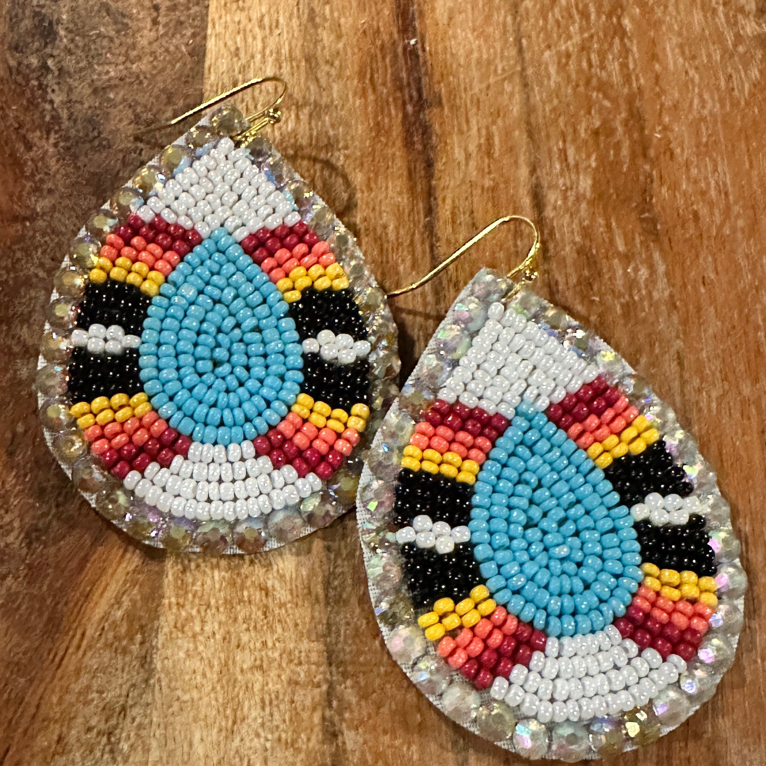 Other Boho Tribal Vibrant Southwestern Teardrop Beaded Dangle Earr Size ONE SIZE - 5 Thumbnail