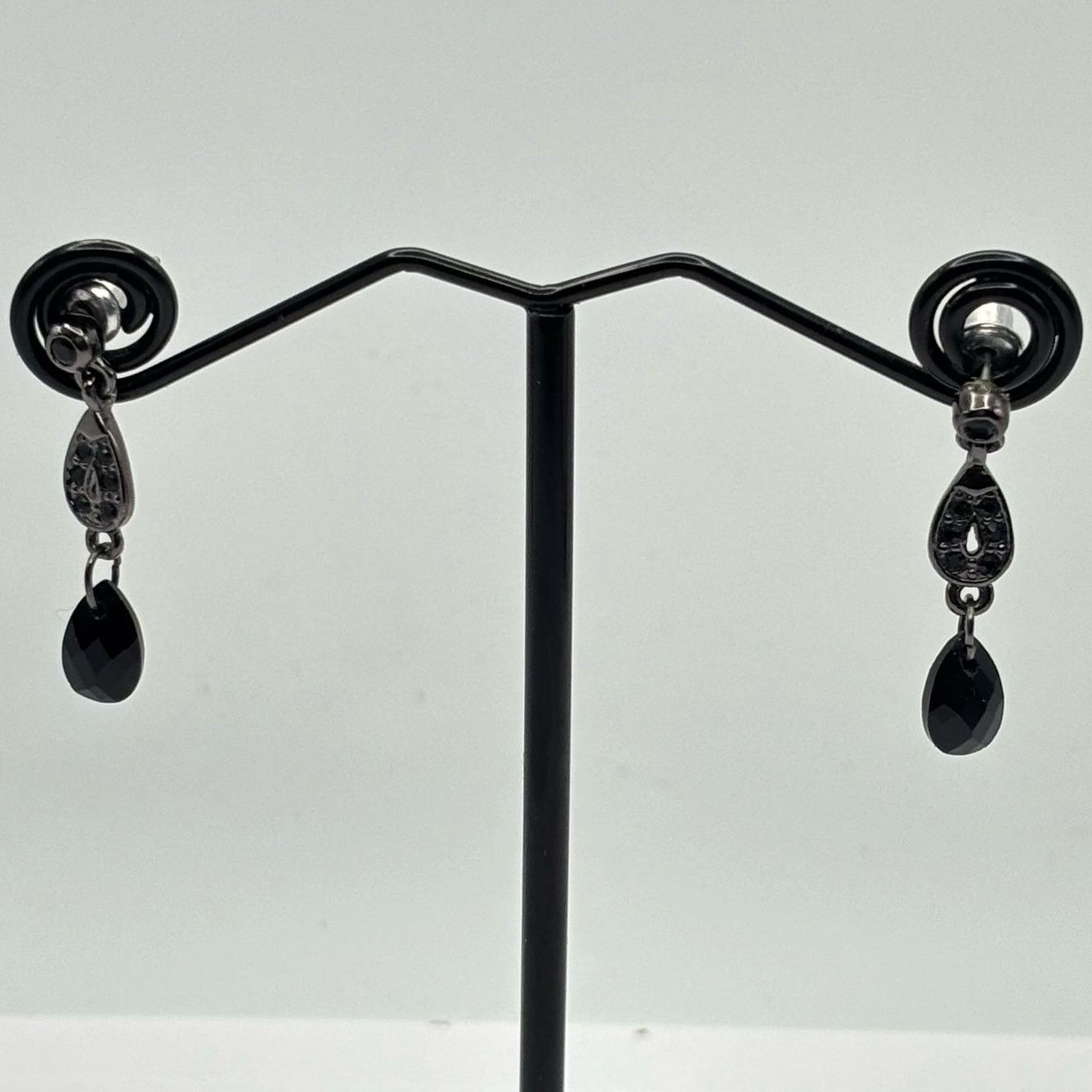 Other Black Tear Drop Earrings Size ONE SIZE - 2 Thumbnail