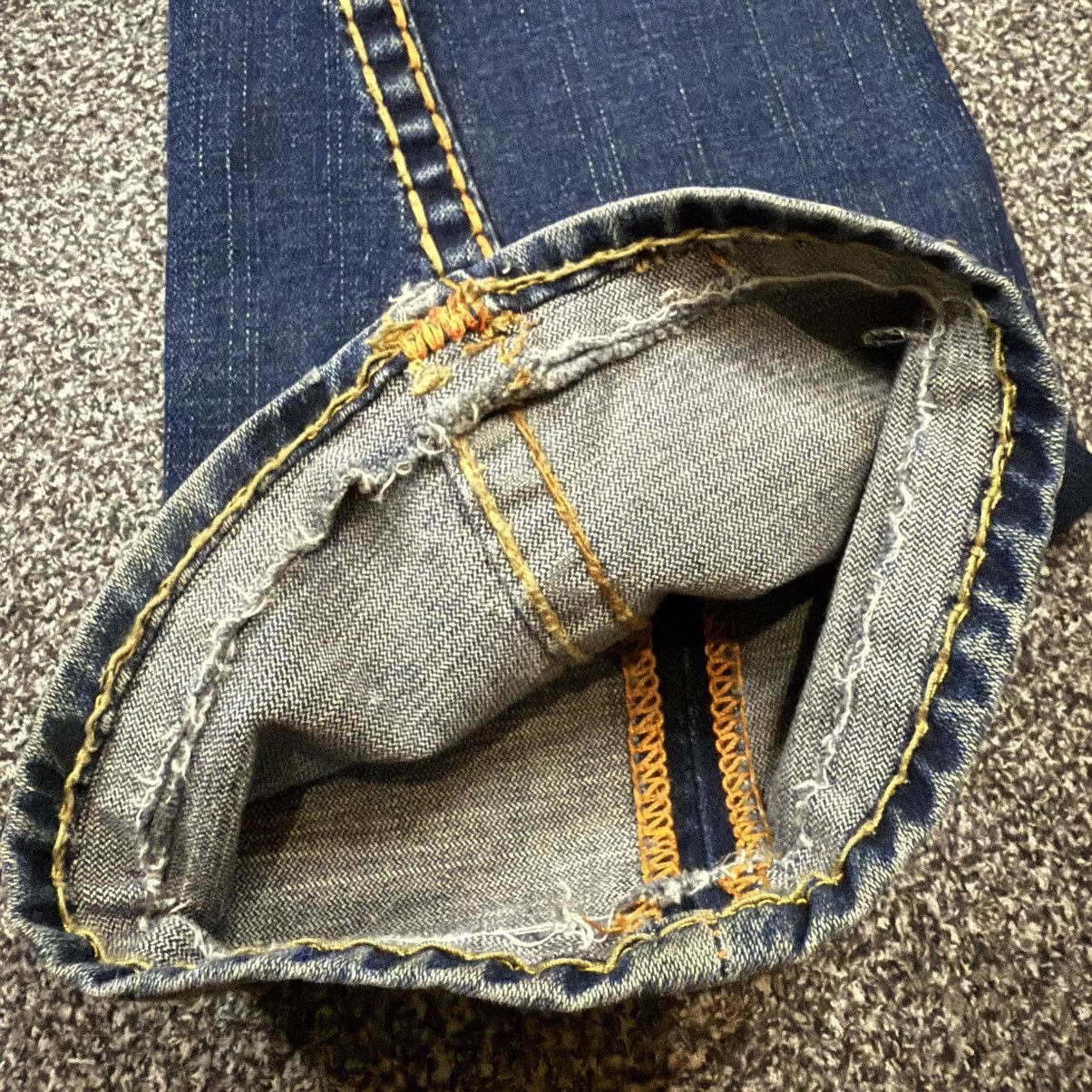 True Religion 🔥🇺🇸 Flared Sick True Religion Orange Archives y2k Denim Size US 29 - 9 Thumbnail