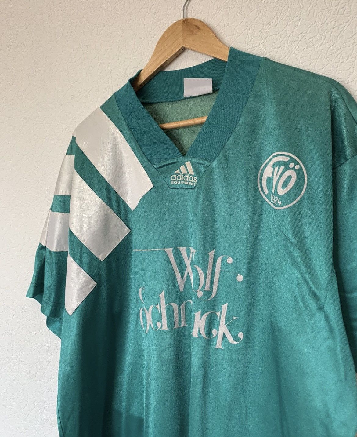 Vintage VINTAGE ADIDAS EQUIPMENT 90’s FV OSCHELBRONN SOCCER JERSEY Size US XL / EU 56 / 4 - 2 Thumbnail