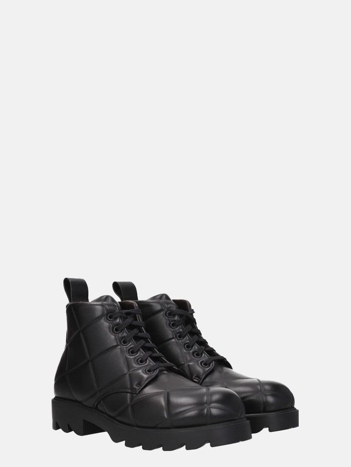 Bottega Veneta Bottega Veneta Padded Leather Lace-up Ankle Boots Size US 8 / EU 41 - 2 Thumbnail
