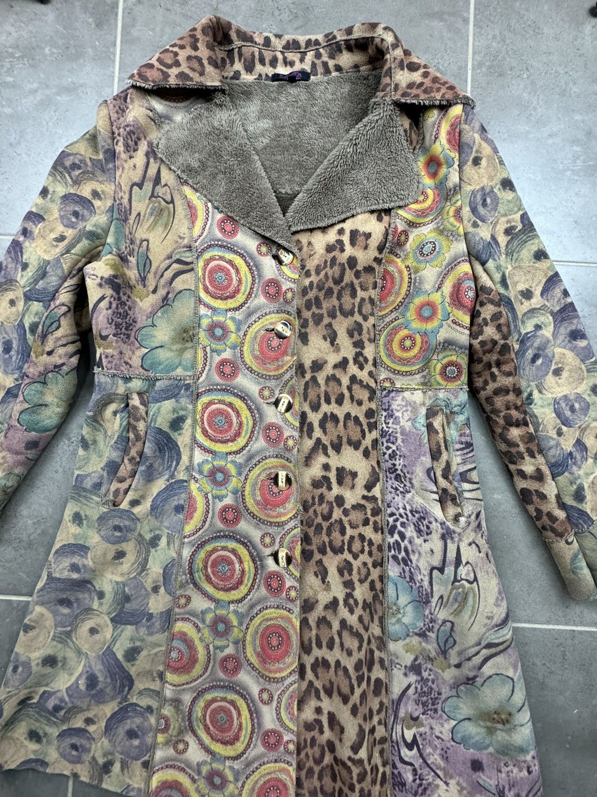 Vintage Style Stella Morgan Leopard Patchwork Size 10