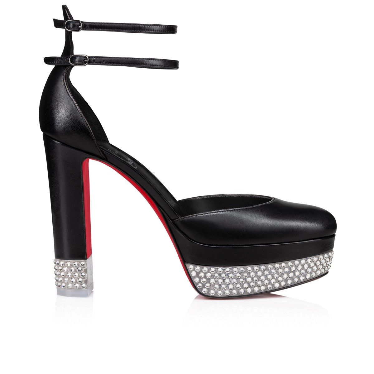Christian Louboutin o1s1wg111224 Cassandrinetta Alta 130 Kid in Black Size US 9 / IT 39 - 2 Thumbnail