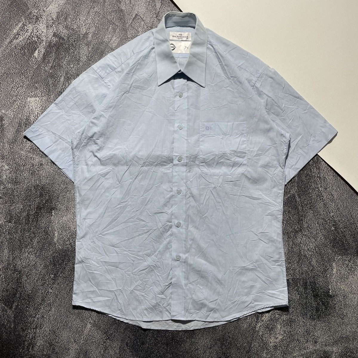 Balenciaga VINTAGE SHIRTS BALENCIAGA EMBROIDERED BB POCKET Size US L / EU 52-54 / 3 - 1 Thumbnail