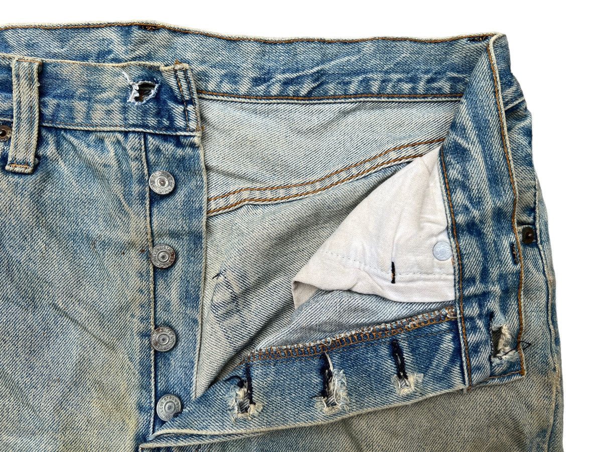 Levi's Vintage Clothing Vintage 80s Levi’s 501 Selvedge Distressed Denim Jeans 32x31 Size US 32 / EU 48 - 10 Thumbnail