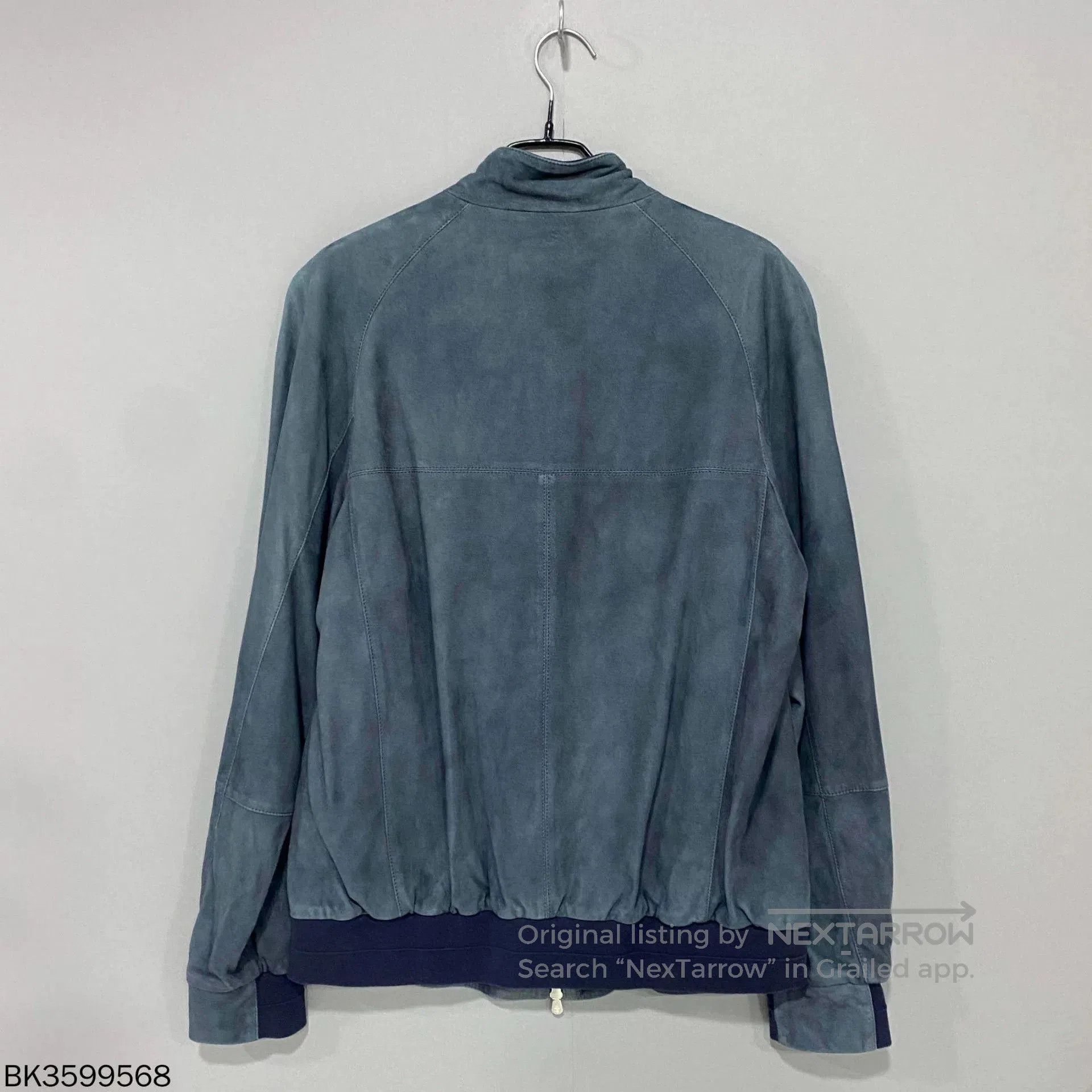 Brunello Cucinelli Brunello Cucinelli Solid Stand Collar Leather Jacket. Size US M / EU 48-50 / 2 - 3 Thumbnail