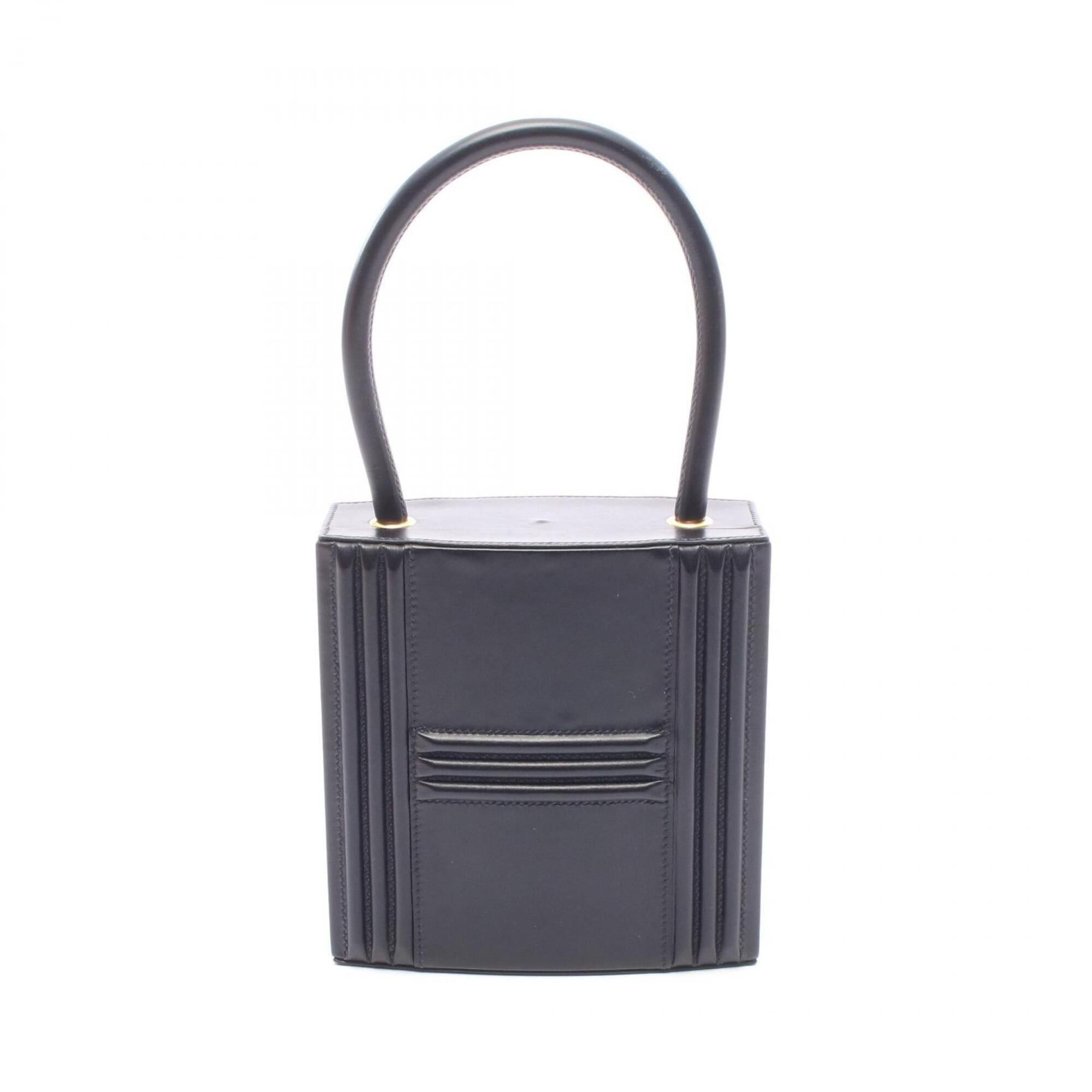 Hermes Hermes Kelly handbag, calfskin (box calf leather), black. Size ONE SIZE - 1 Thumbnail