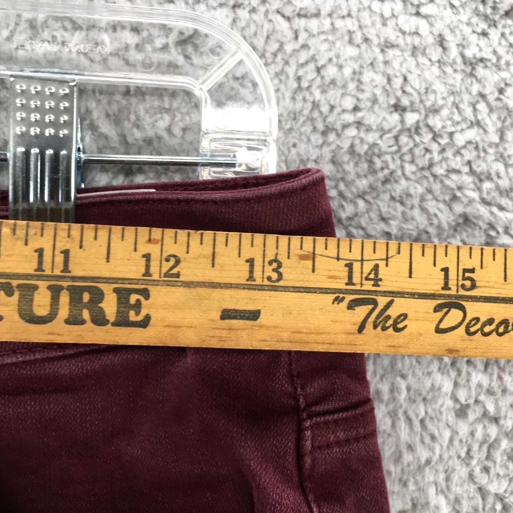 American Eagle Outfitters American Eagle Outfitters Hi Rise Shortie Shorts Womens 4 Red Stretch Cut Off Shirt Size 27" / US 4 / IT 40 - 5 Thumbnail