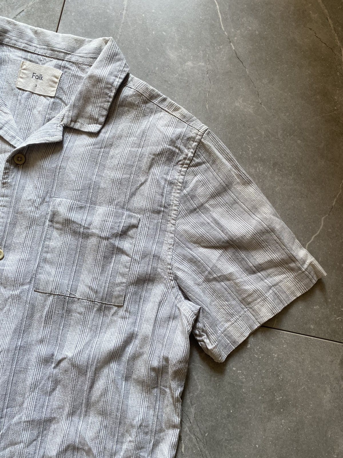 Folk Folk Linen Cotton Short Sleeve Button-Ups Shirt Size US M / EU 48-50 / 2 - 3 Thumbnail
