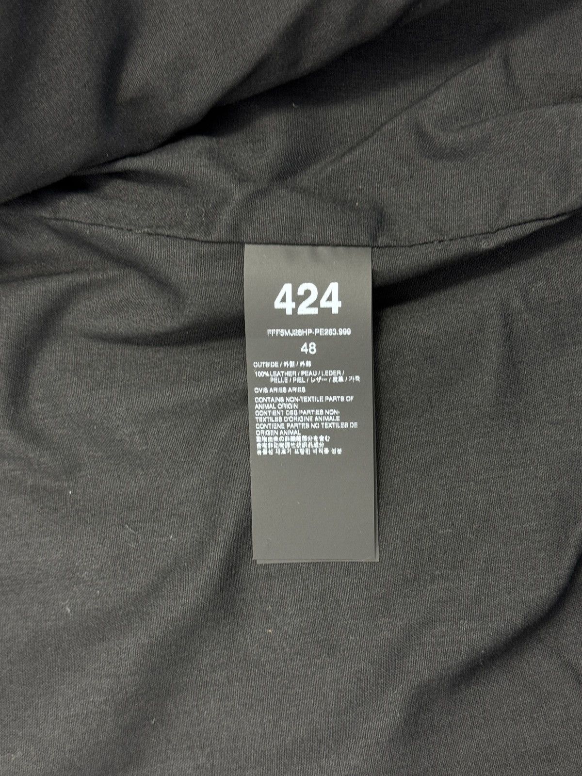 424 × Hoorsenbuhs RACE LEATHER JACKET Size US M / EU 48-50 / 2 - 8 Thumbnail