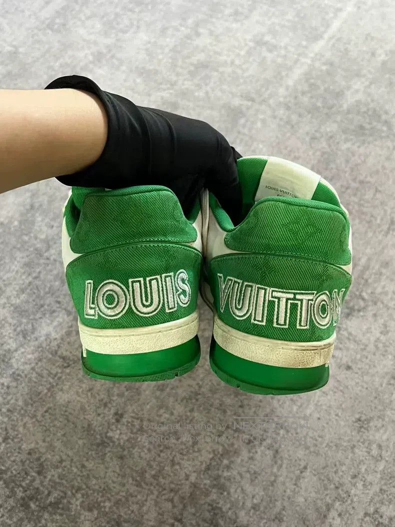 Louis Vuitton Louis Vuitton Green Velcro shoes Size US 8 / EU 41 - 7 Thumbnail