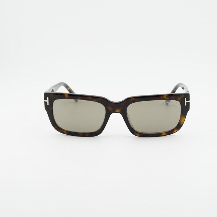Tom Ford Tom Ford Ezra FT1075 52L Sunglasses Havana Rectangle Frame Size ONE SIZE - 3 Thumbnail