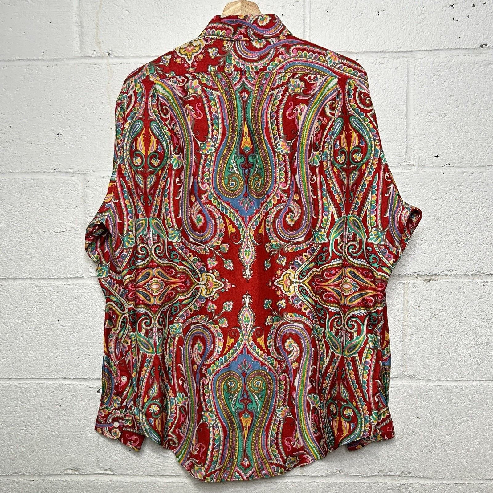 Ralph Lauren Vintage Polo Ralph Lauren 100% Silk Button-Down “Paisley” Size US M / EU 48-50 / 2 - 2 Thumbnail