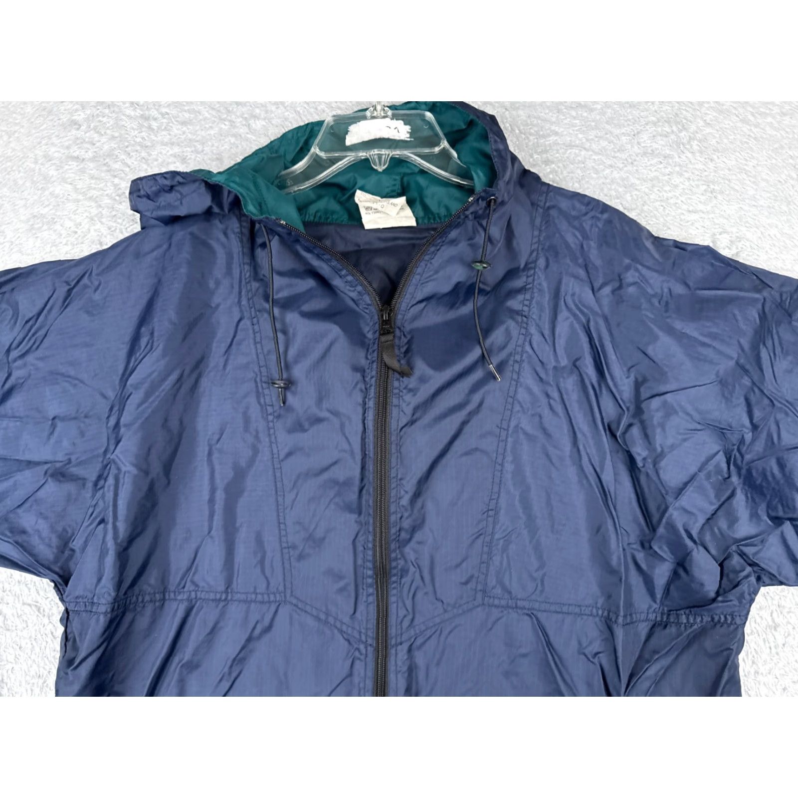 Helly Hansen Helly Hansen Jacket Adult Large Blue Full Zip Windbreaker Hood Nylon Shell Mens Size US L / EU 52-54 / 3 - 6 Thumbnail