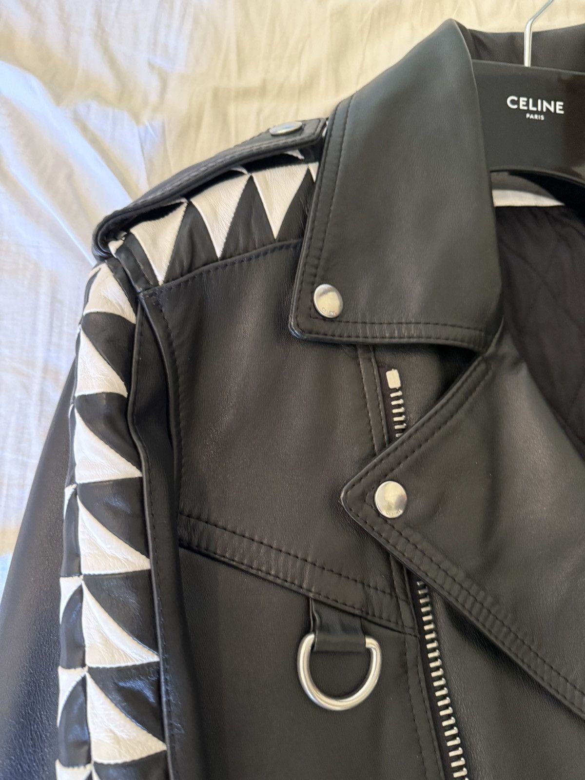 Celine Celine by Hedi SLimane leather jacket. D ring runway SS22 Size US M / EU 48-50 / 2 - 6 Thumbnail
