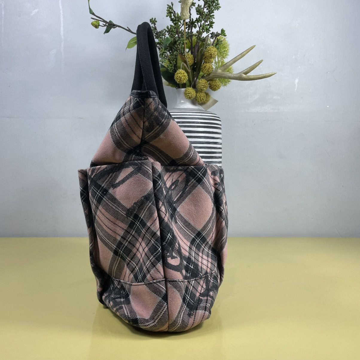 Vivienne Westwood VIVIENNE WESTWOOD TARTAN WOOLEN TOTE BAG Size ONE SIZE - 4 Thumbnail