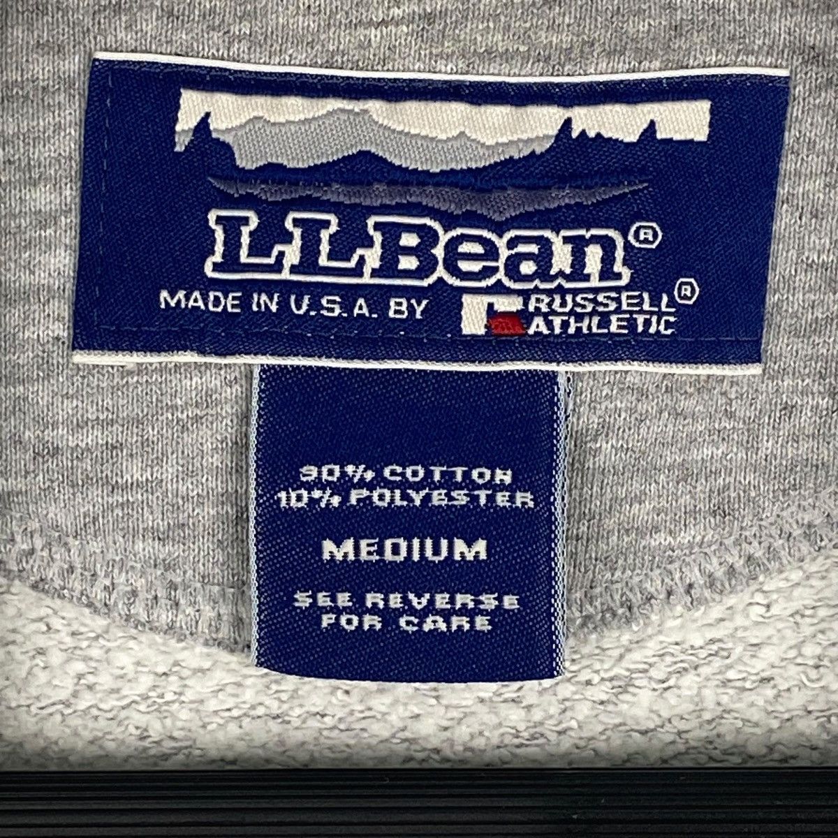 L.L. Bean × Vintage Vintage L.L Bean Big Logo Crewneck Sweatshirt Gray Size US M / EU 48-50 / 2 - 8 Thumbnail