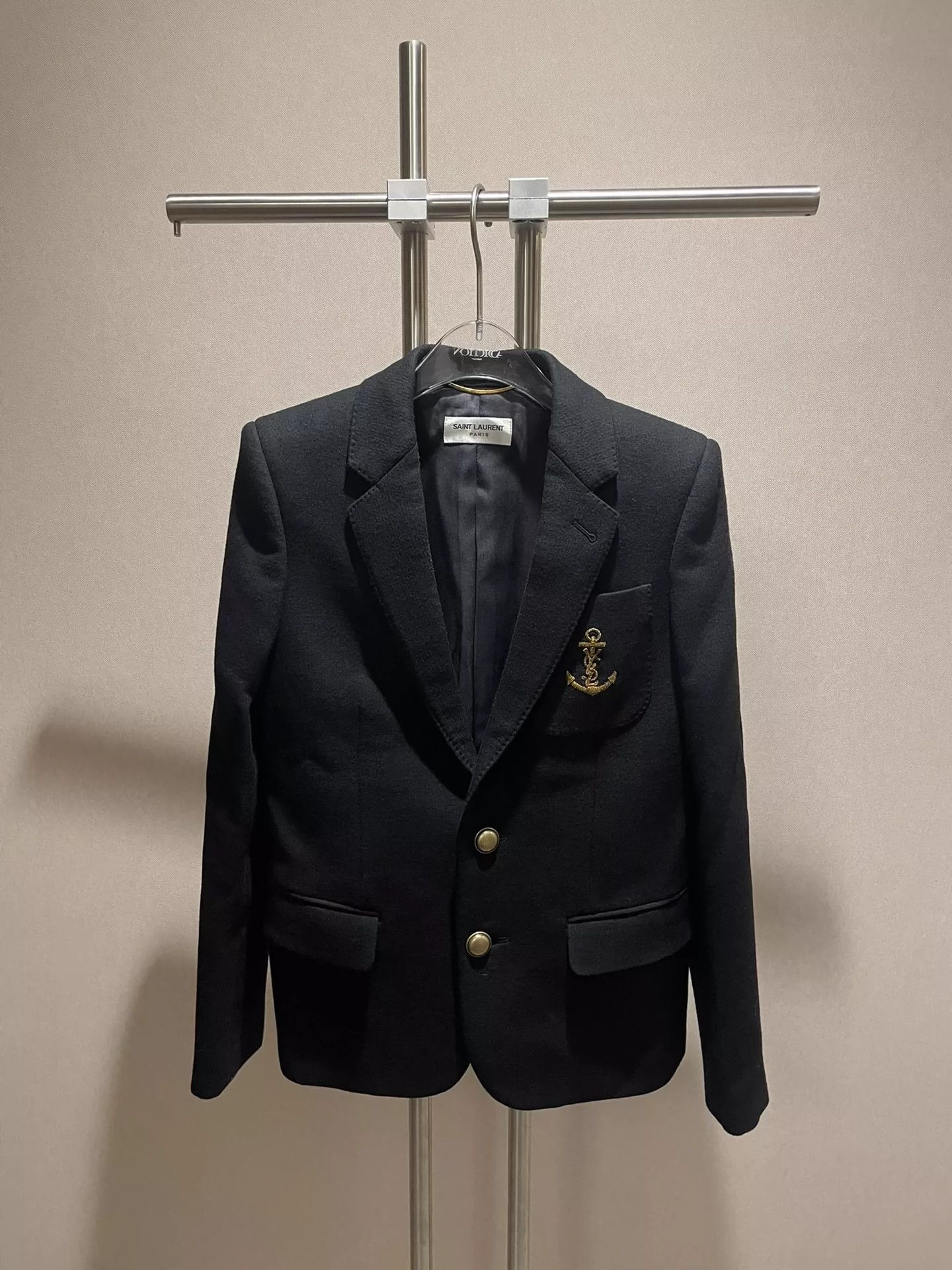 Saint Laurent Paris College style slim fit suit jacket