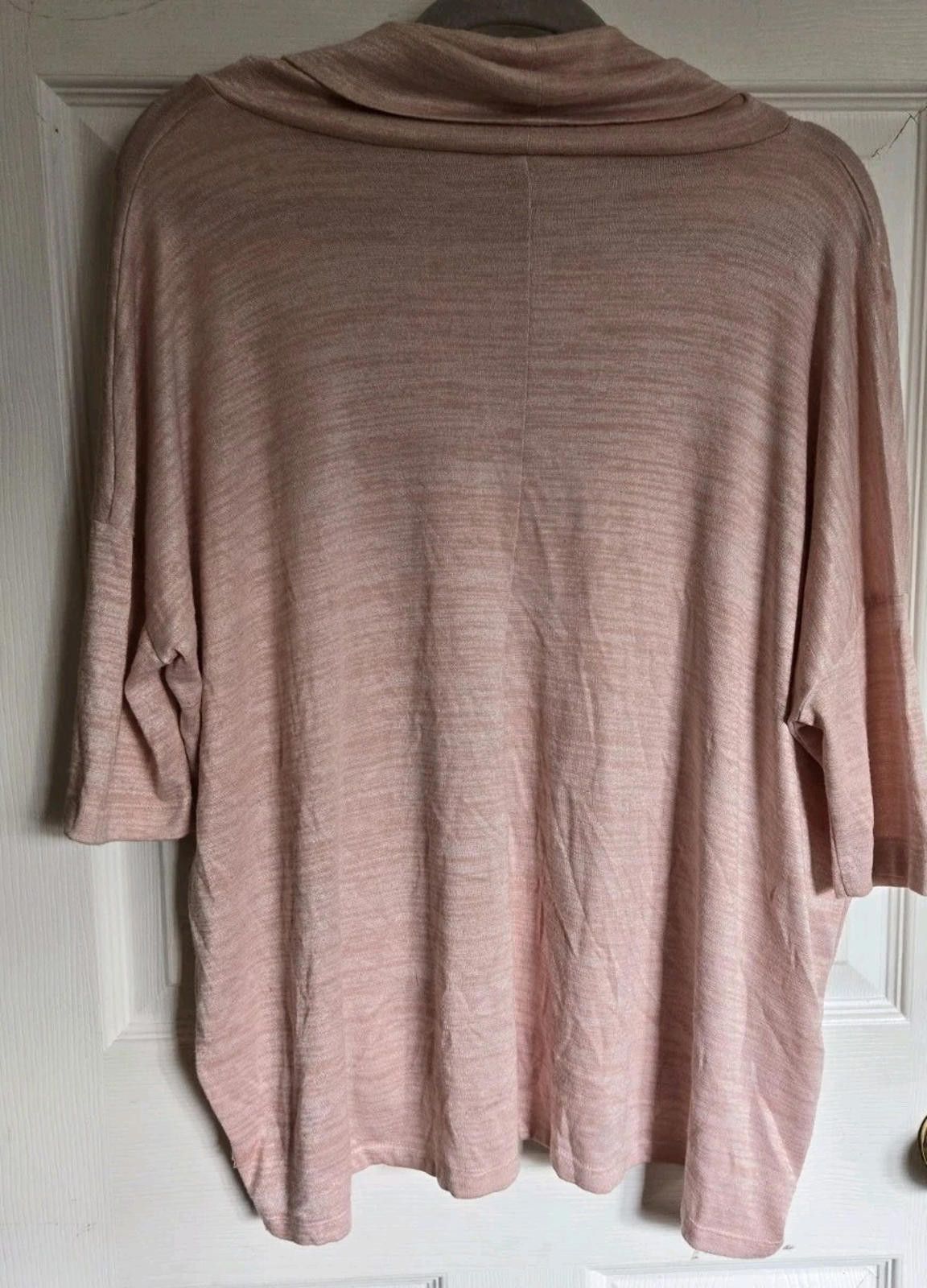 Ann Taylor Ann Taylor Factory Top Size L /XL Blush Pink Sweater Blouse Size L / US 10 / IT 46 - 4 Thumbnail