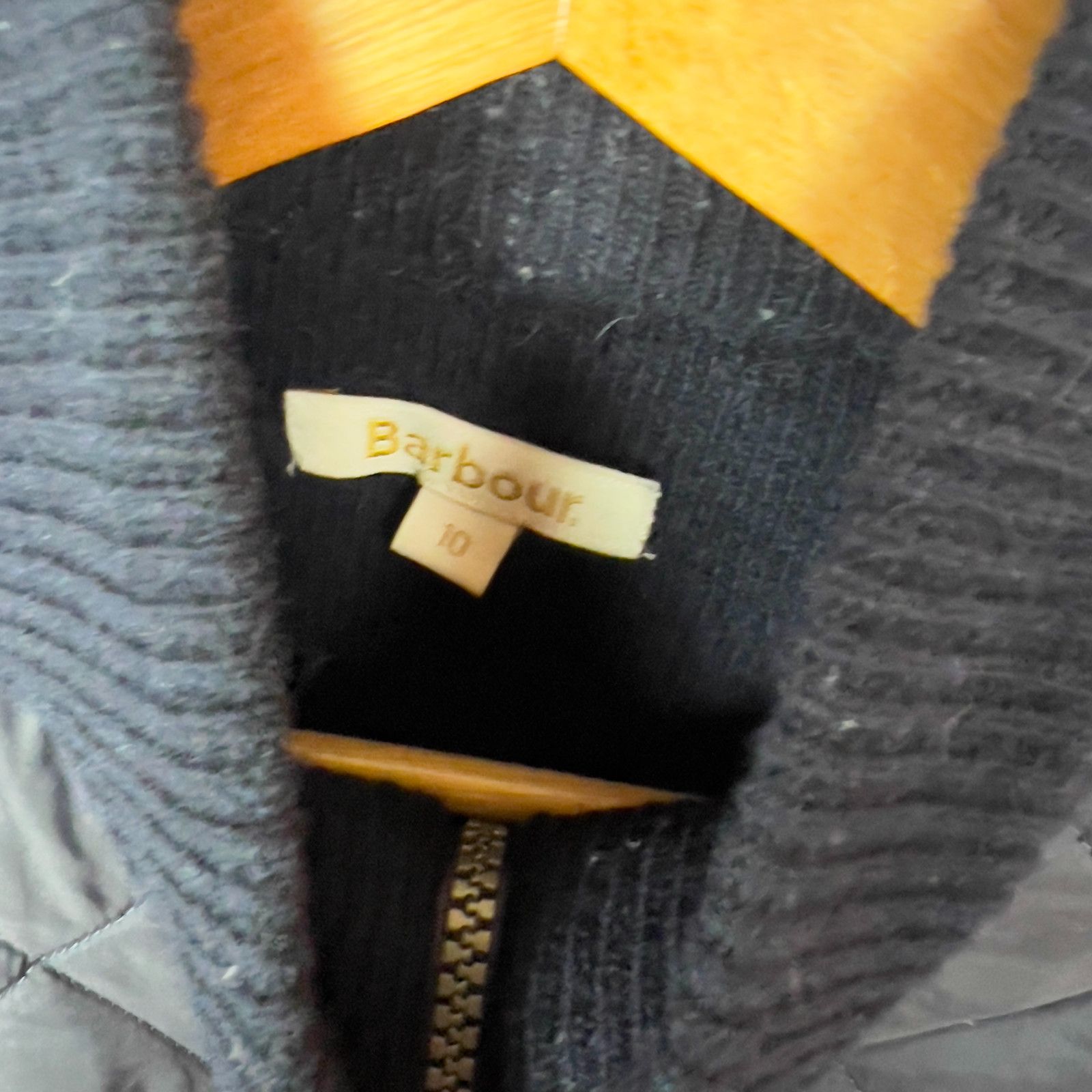 Barbour Barbour Jacket Knit Women's Size 10 Blue Wool Long Sleeve ` Size L / US 10 / IT 46 - 7 Thumbnail