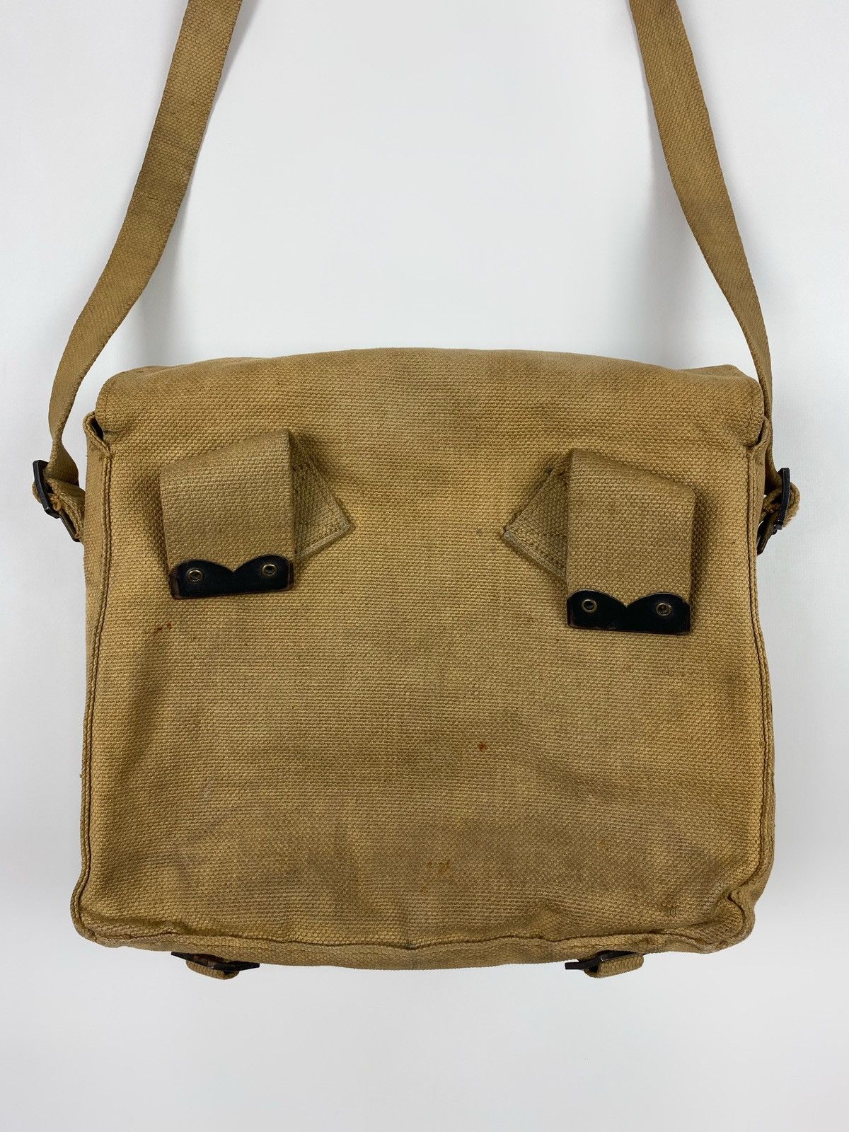 Vintage 1950’s Vintage British Army P-37 Heavy Canvas Shoulder Bag Size ONE SIZE - 9 Thumbnail