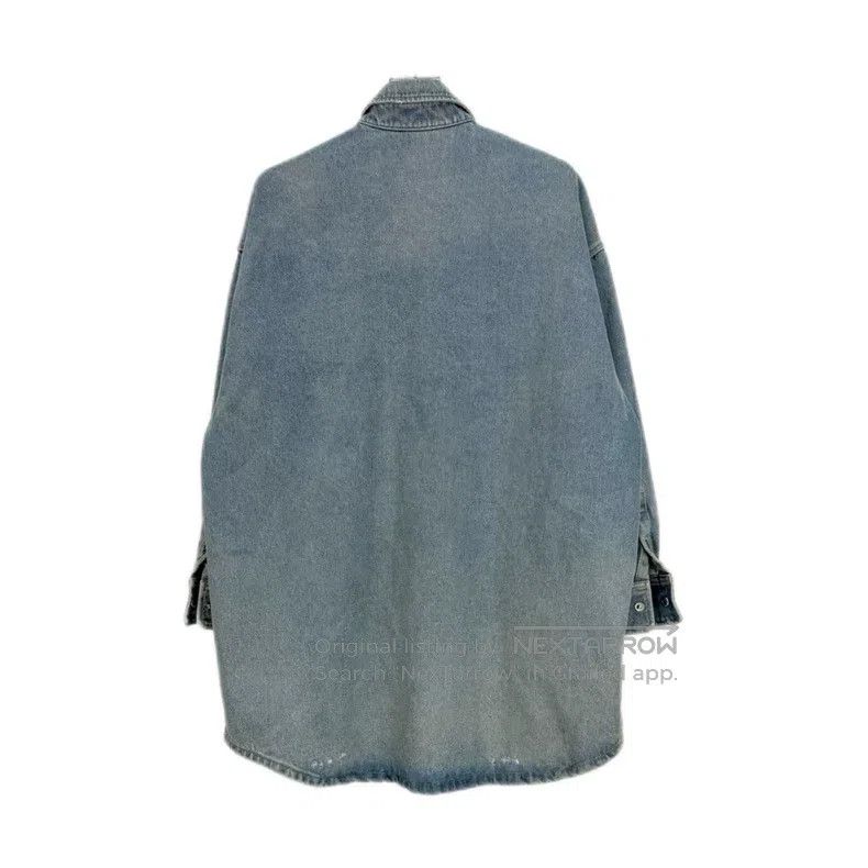 Prada Prada Washed blue metal triangle logo denim jacket Size XS / US 0-2 / IT 36-38 - 2 Thumbnail