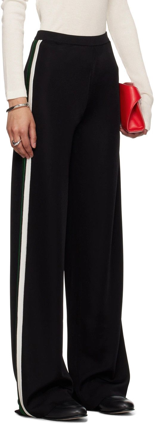 Salvatore Ferragamo o1y0426 Sweatpant in Black/White Size 28" / US 6 / IT 42 - 3 Thumbnail
