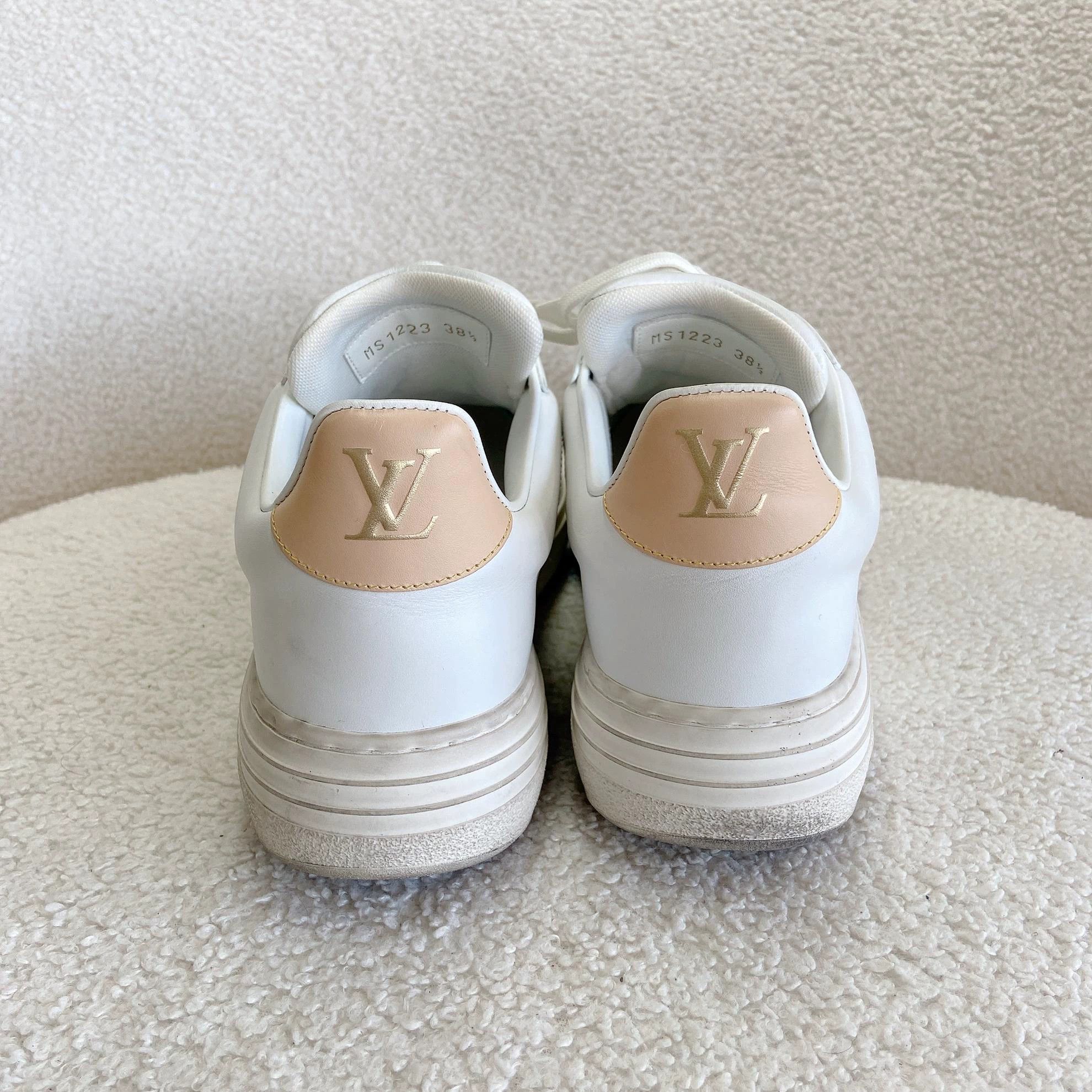 Louis Vuitton Louis Vuitton Platform White Monogram Sneaker 38.5 Size US 8 / IT 38 - 3 Thumbnail