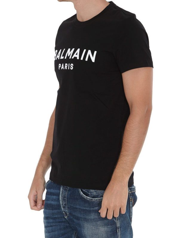Balmain o1s1wg110925 Cotton T-Shirt in Black Size US XL / EU 56 / 4 - 4 Thumbnail