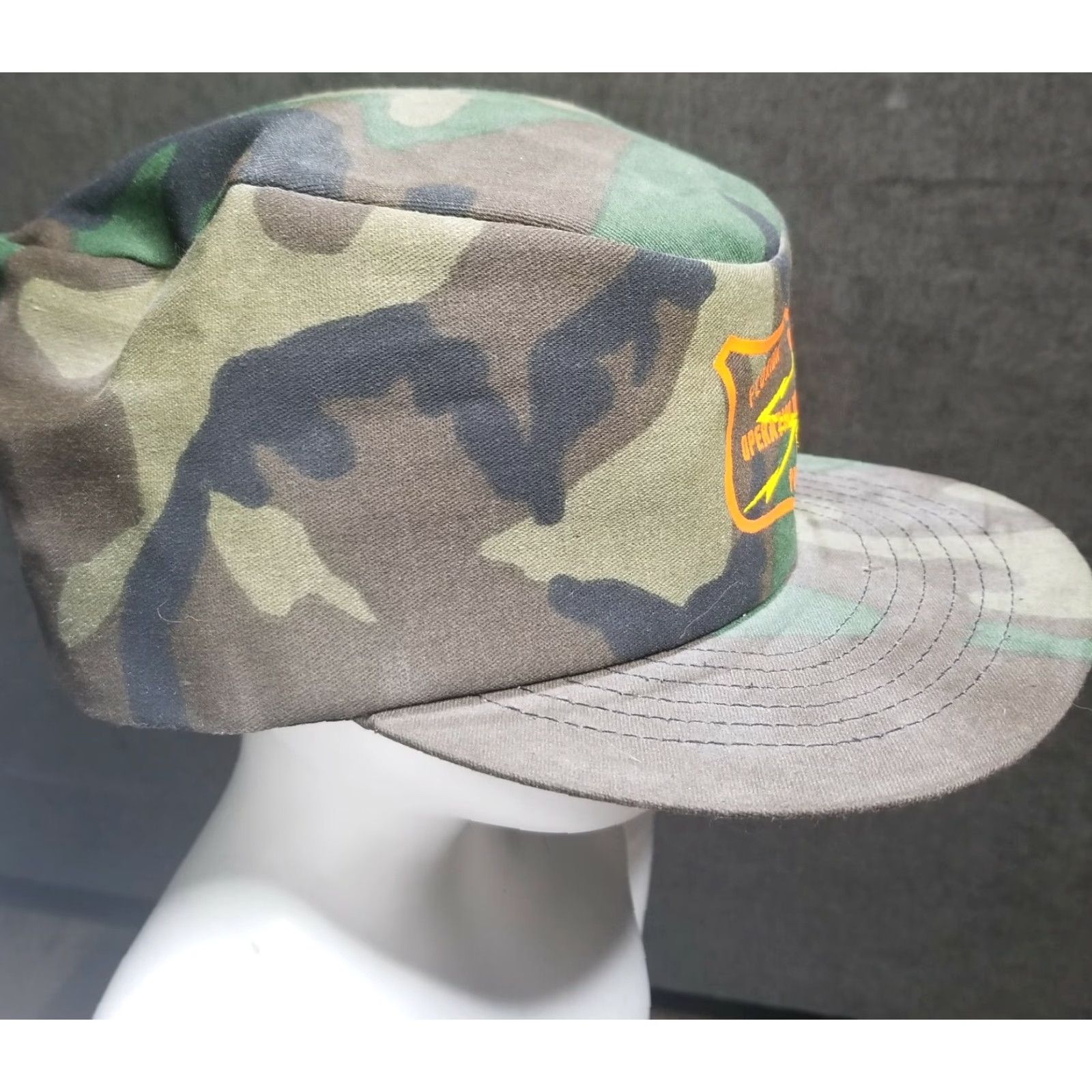 Vintage VINTAGE USA Camo Operation Tropical Storm FL Hat Snapback Baseball Cap Men's Adjustable Green Denim 2000s? Size ONE SIZE - 4 Thumbnail