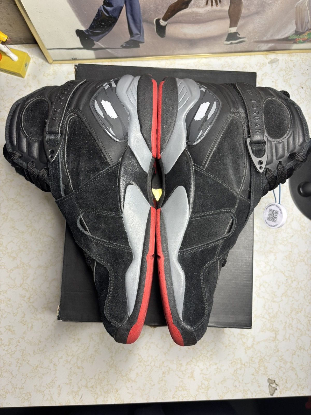 Jordan Brand Air Jordan 8 Retro Bred Size US 11.5 / EU 44-45 - 3 Thumbnail